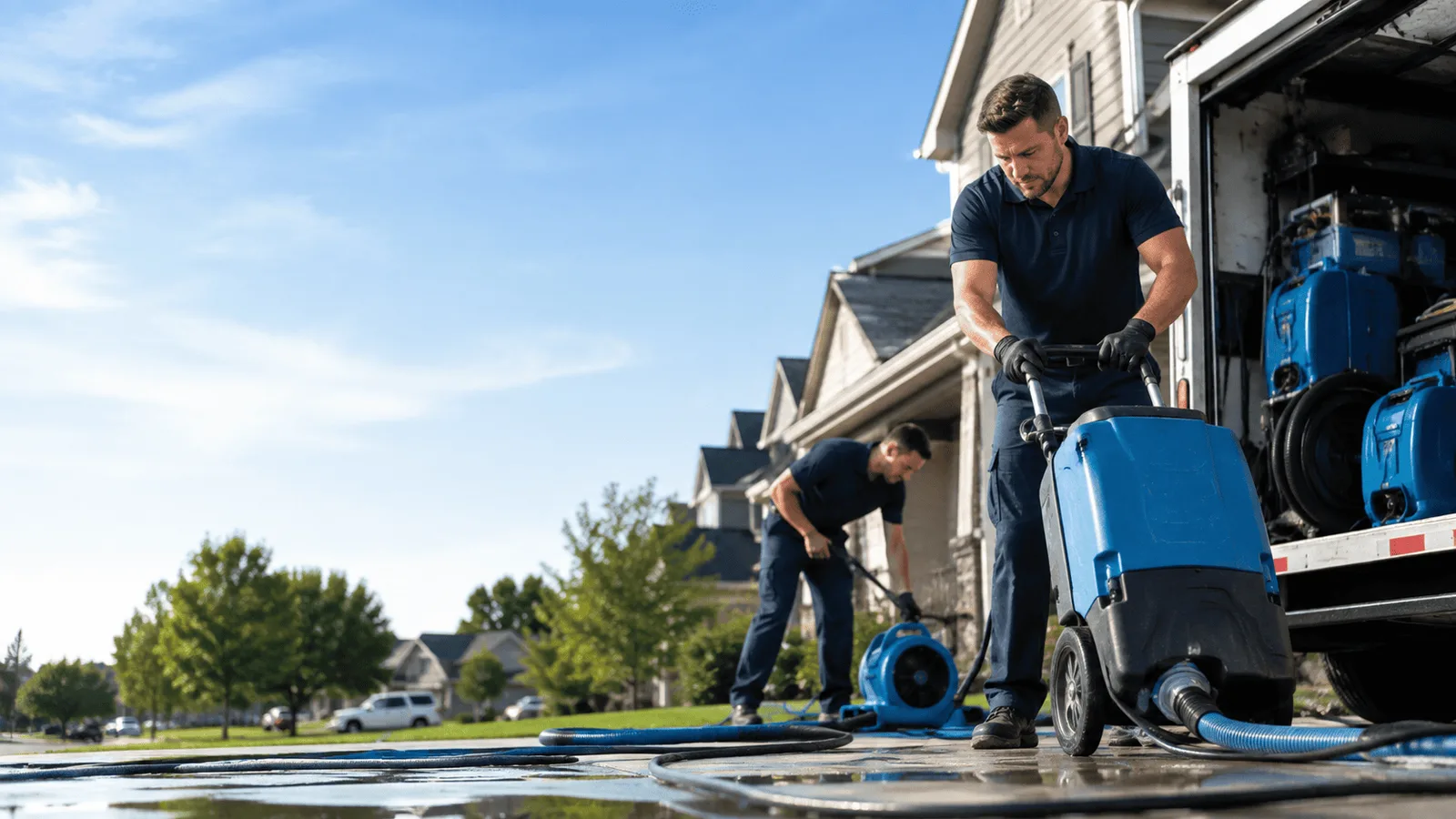 Dehumidification being performed in Isle Au Haut, ME